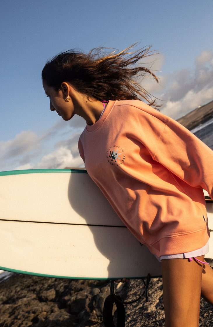 Summer Musthave Crewneck Sweatshirt | Funky Peach