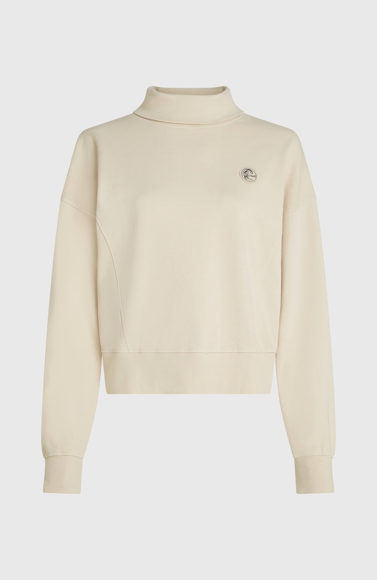 O'Riginals High-Neck Crew Sweatshirt | Linen White