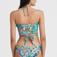 Jen - Maoi Bandeau Bikini Set | Blue Comic Seaweed