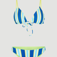 Drift Rockley Revo Triangle Bikini Set | Blue Towel Stripe