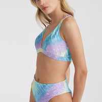 Hyperfreak Women Of The Wave Longline Triangle Bikini Set | Blue Tie Dye