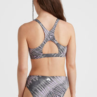 Hyperfreak Women Of The Wave Longline Triangle Bikini Set | Grey Tie Dye
