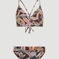 Baay - Maoi Bralette Bikini Set | Black Tropical Flower