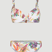 Julia Wb - Rita Moulded Wire Bikini Set | White Tropical Flower