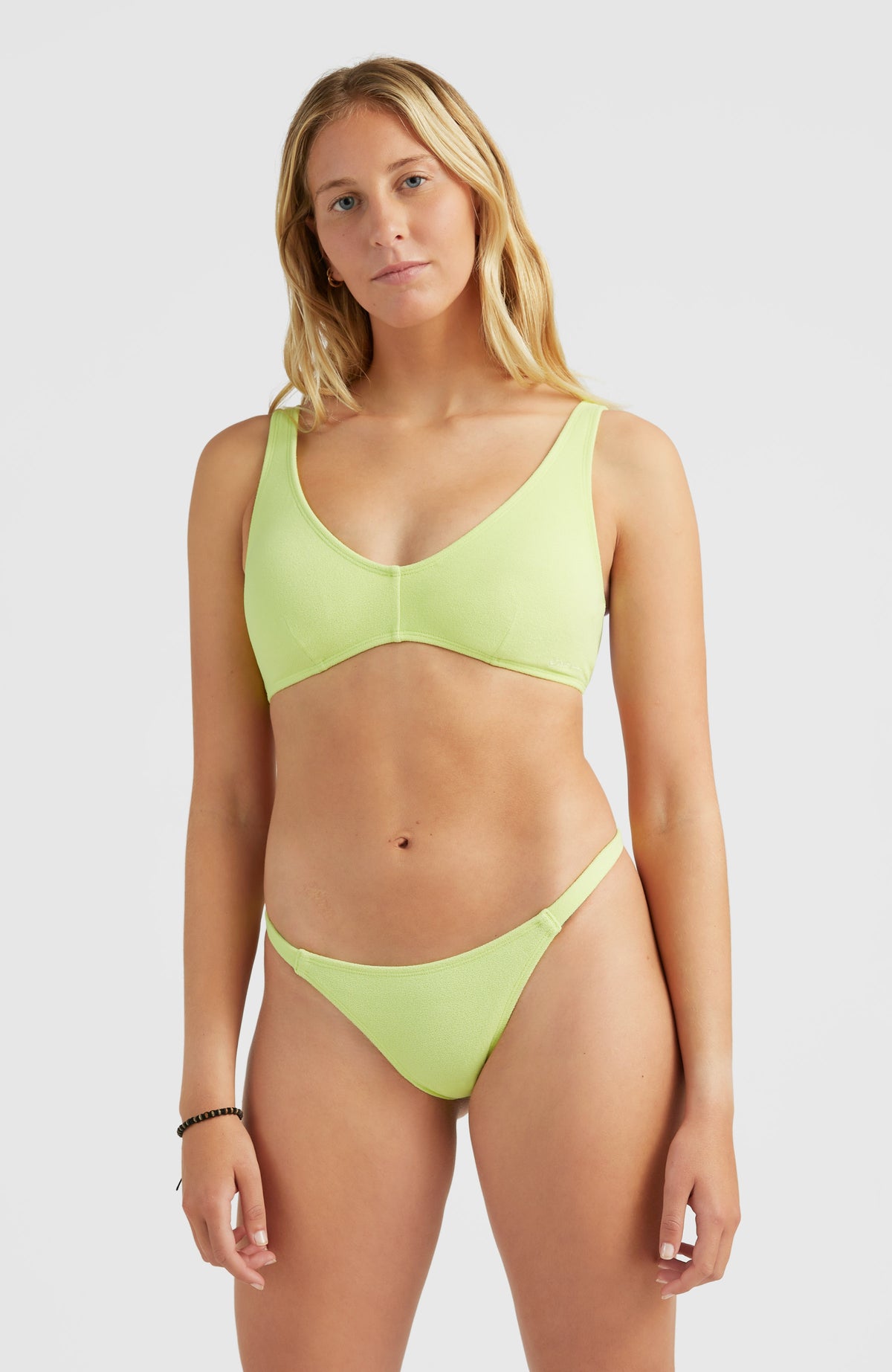 Terry Lucia Longline Triangle Bikini Set Sunny Lime O Neill UK