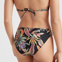 Rita Bikini Bottoms | Black Tropical Flower