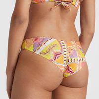 Maoi Bikini Bottoms | Yellow Scarf Print