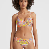 Maoi Bikini Bottoms | Yellow Scarf Print