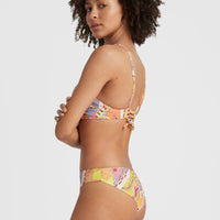 Maoi Bikini Bottoms | Yellow Scarf Print