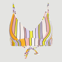 Wave Bralette Bikini Top | Multi Stripe