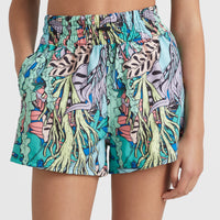 Ocean Mission Swim Shorts | Blue Comic Seaweed