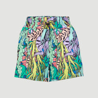 Ocean Mission Swim Shorts | Blue Comic Seaweed