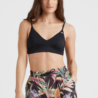 Anglet Swim Shorts | Black Tropical Flower
