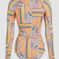 Women of the Wave Long Sleeve Surf Suit | Yellow Art Geo