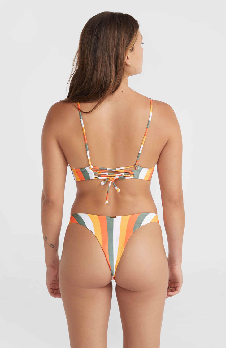 Wave Skye Bikini Set | Orange Multistripe