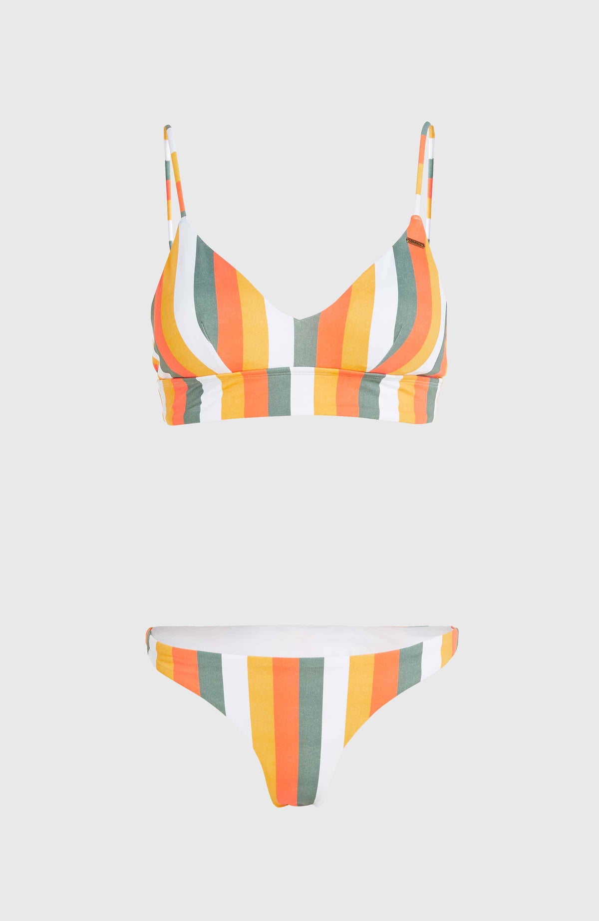 Wave Skye Bikini Set | Orange Multistripe