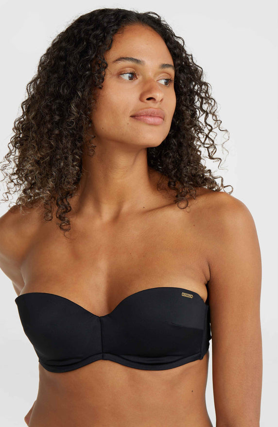 Knot Bandeau Matira Bikini Set | Yellow Animal Blur