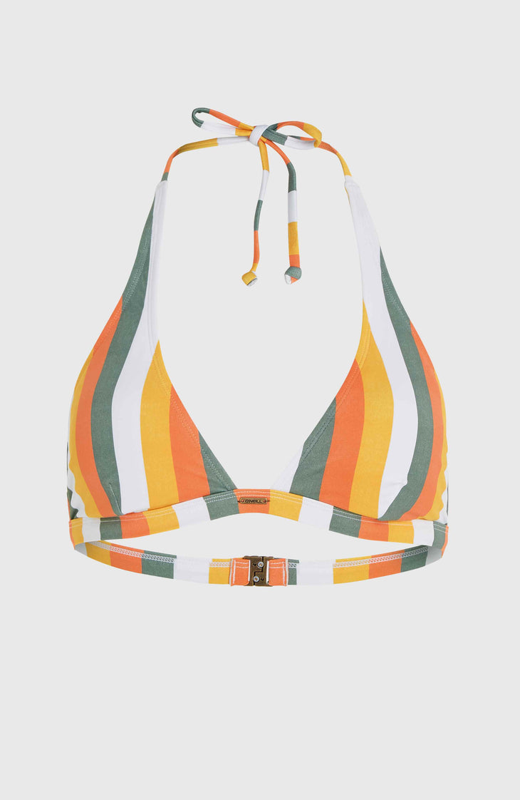 Marga Bikini Top | Orange Multistripe