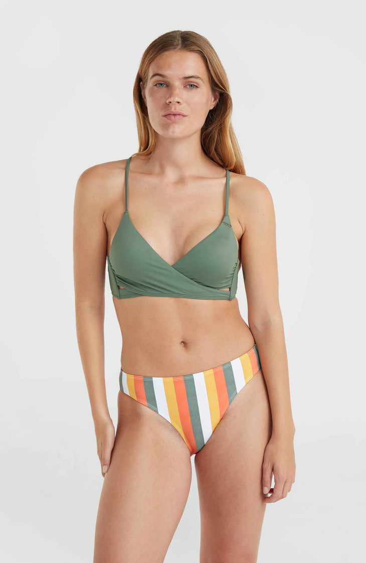 Rita Bikini Bottoms | Orange Multistripe