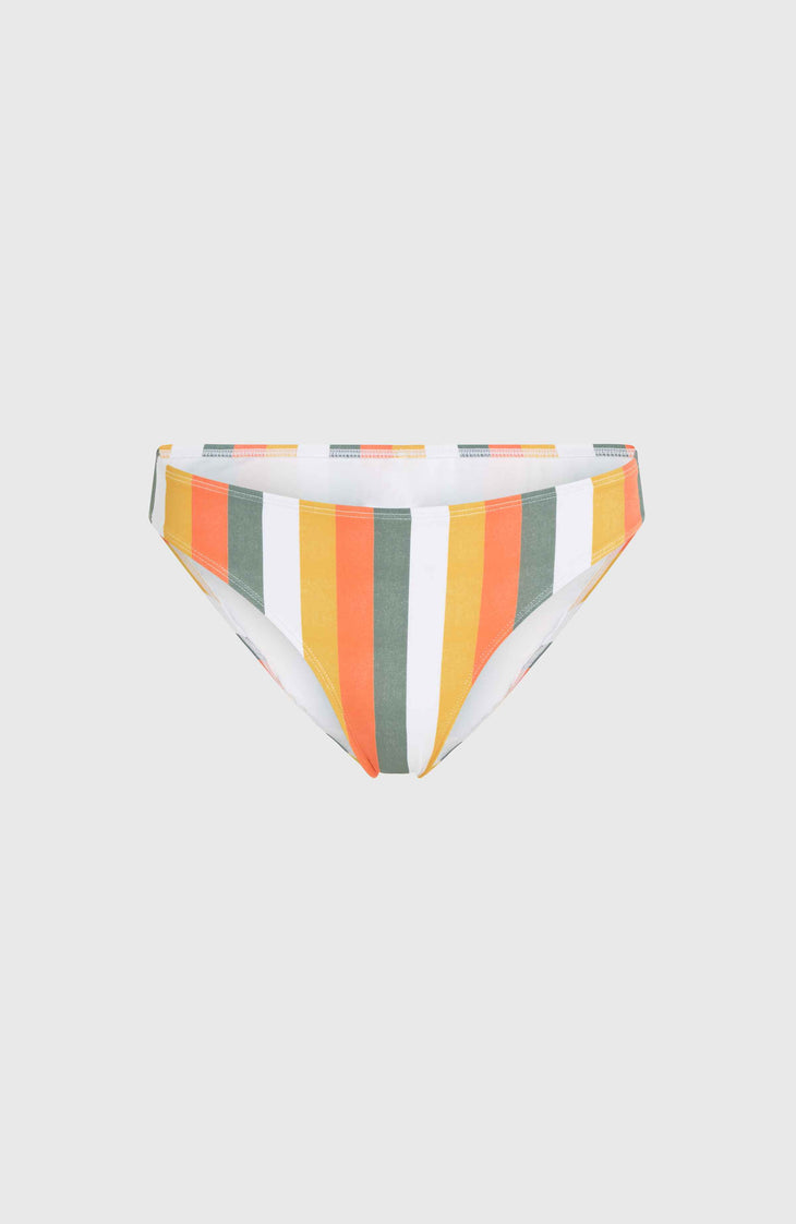 Rita Bikini Bottoms | Orange Multistripe