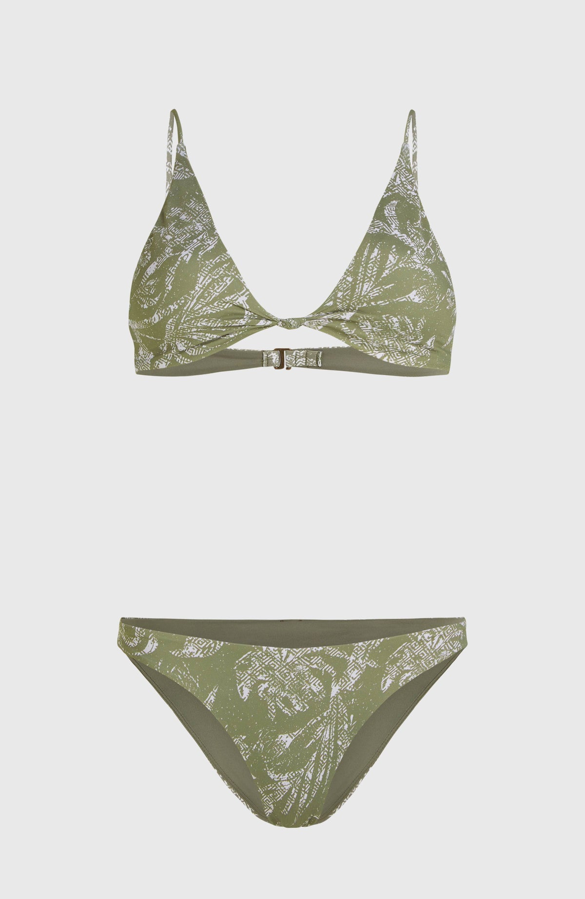 Pismo Flamenco Bikini Set | Green Textured Jungle