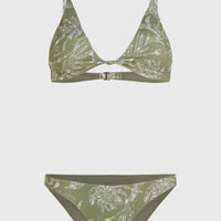 Pismo Flamenco Bikini Set | Green Textured Jungle