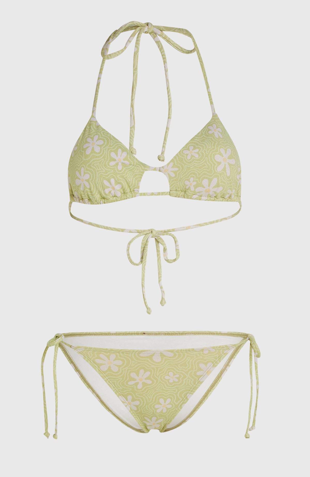 Beach Vintage Madrid Maracas Bikini Set | Green Daisyline