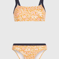 Sport Bikini Set | Orange Abstract Wave