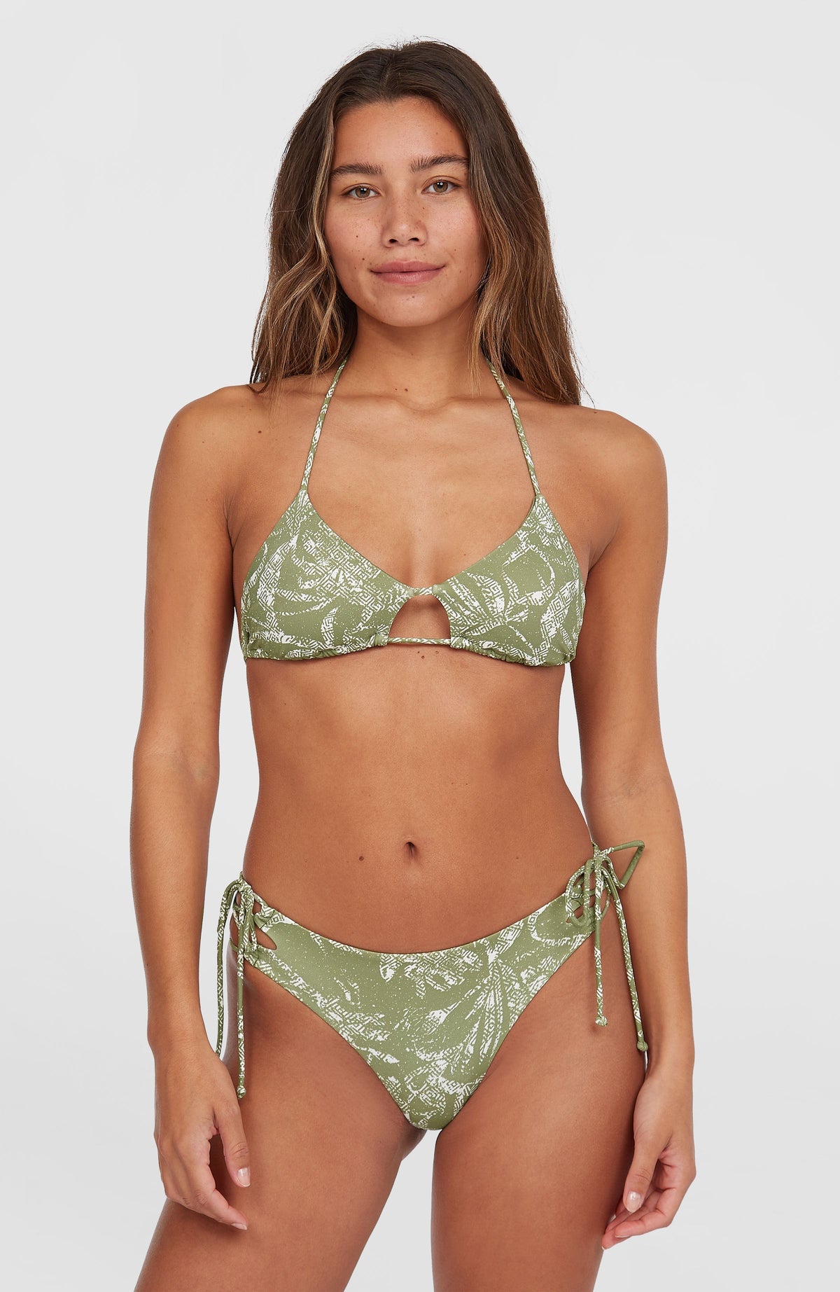 Madrid Jensen Bikini Set | Green Textured Jungle