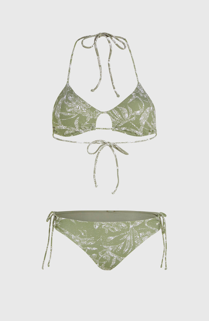 Madrid Jensen Bikini Set | Green Textured Jungle
