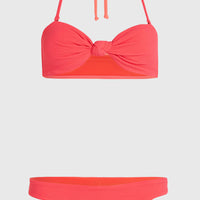 Knot Bandeau Matira Bikini Set | Pink Flamingo