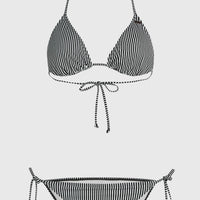 Essentials Capri Bondey Bikini Set | Black Simple Stripe