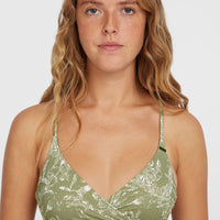 Baay Bikini Top | Green Textured Jungle