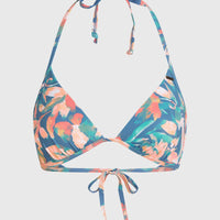 Sao Bikini Top | Blue Painted Tropics