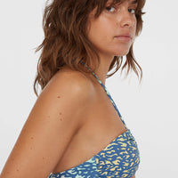 Embry Bikini Top | Yellow Animal Blur