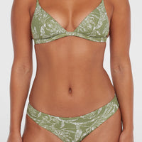 Maoi Bikini Bottoms | Green Textured Jungle