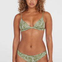 Maoi Bikini Bottoms | Green Textured Jungle