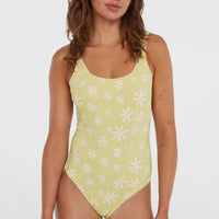 Beach Vintage Swimsuit | Green Daisyline