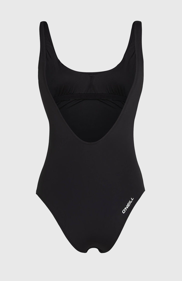 Essentials Script Swimsuit | Black Out