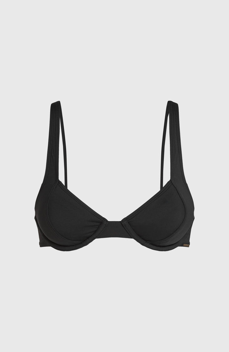 Elsie Underwire Bikini Top | Black Out