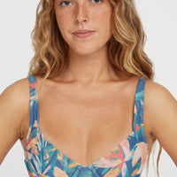 Elsie Underwire Bikini Top | Blue Painted Tropics