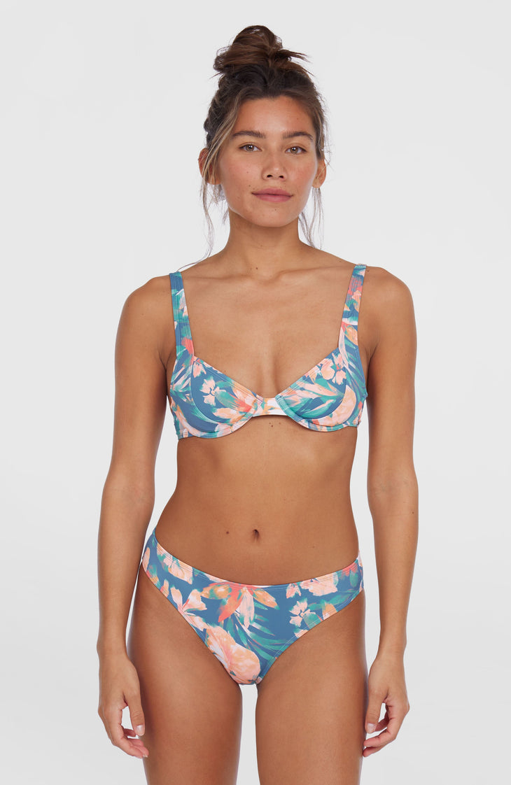 Saltwater Elsie Rita Bikini Set | Blue Painted Tropics