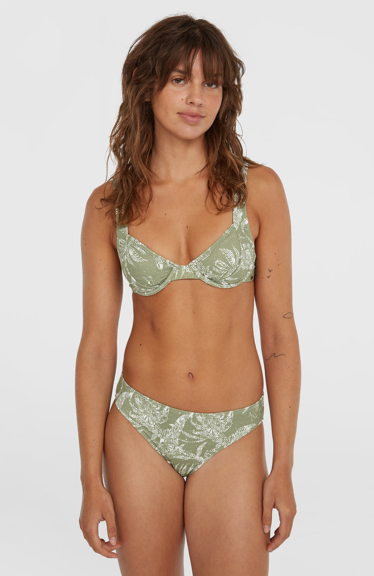 Saltwater Elsie Rita Bikini Set | Green Textured Jungle
