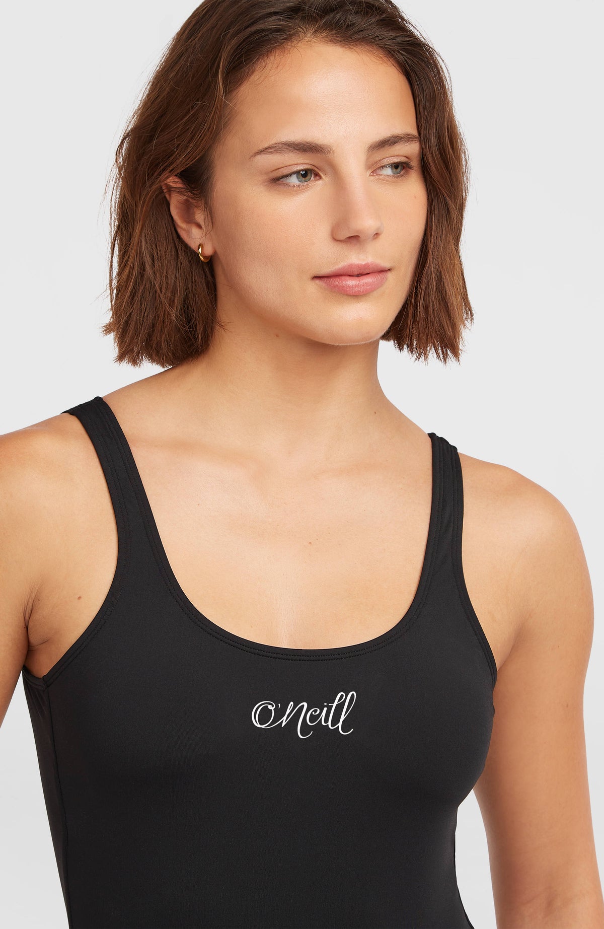 Essentials Script Swimsuit | Black Out