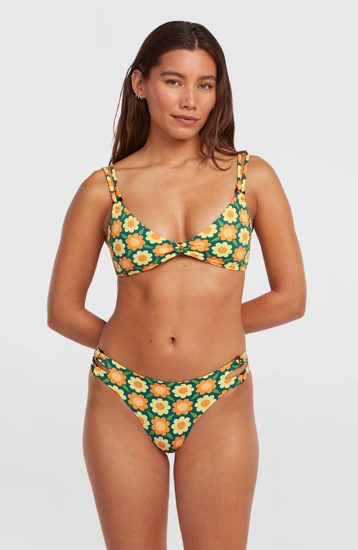 O'Riginals Bikini Set | Green Retro Flower