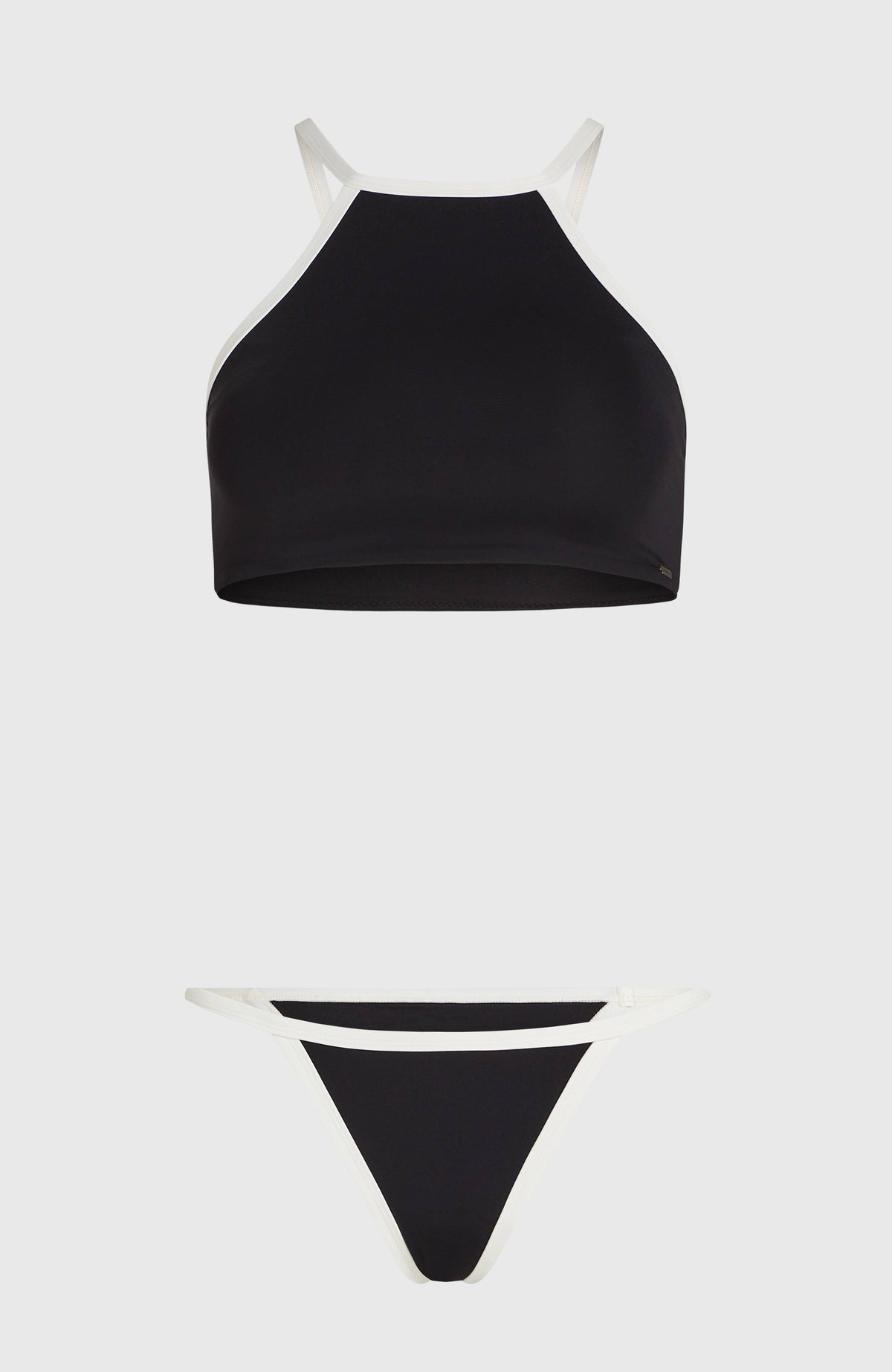 High-Neck Bikini Set | Black Out