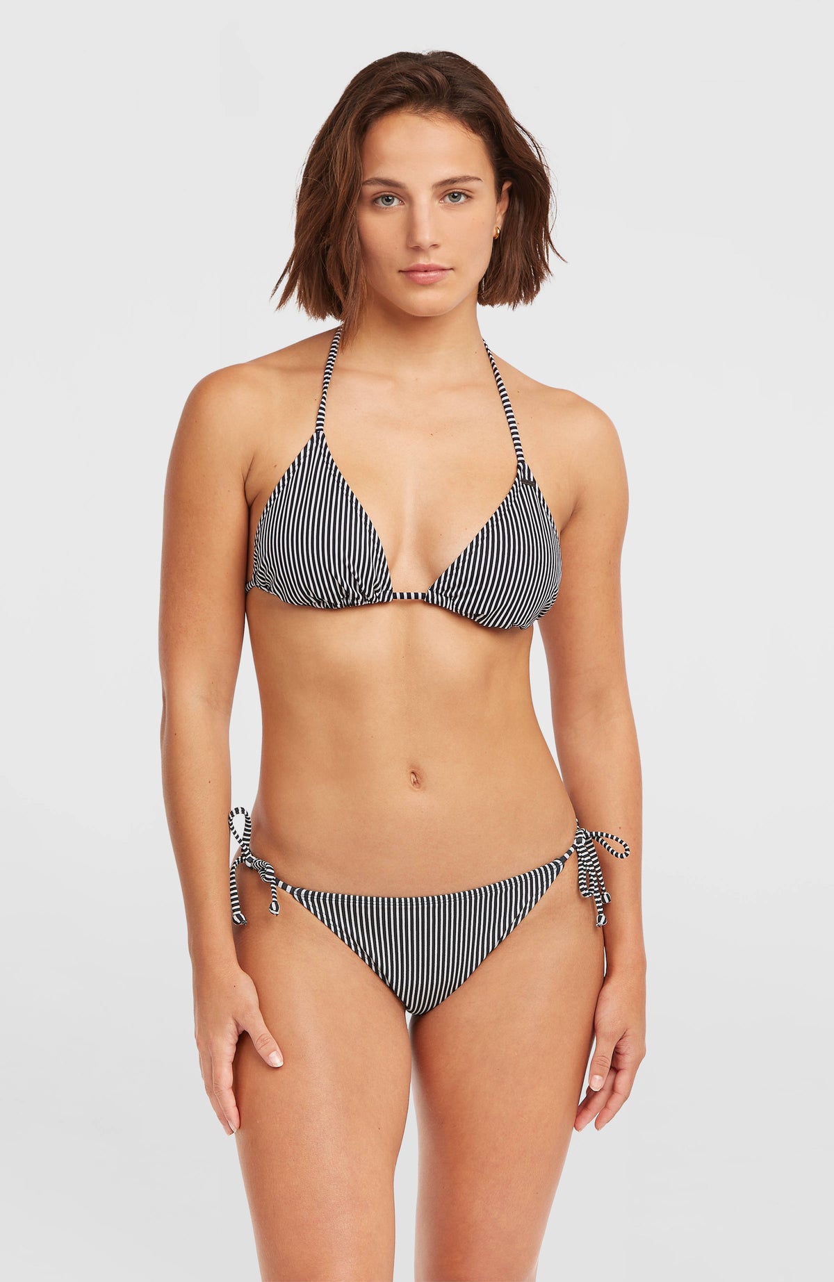 Essentials Capri - Bondey Bikini Set | Black Micro Stripe