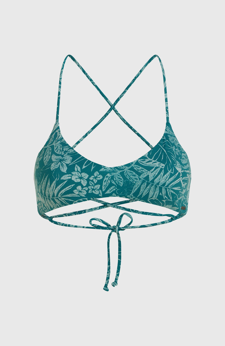 Huntington Bralette Bikini Top | Green Island Sky