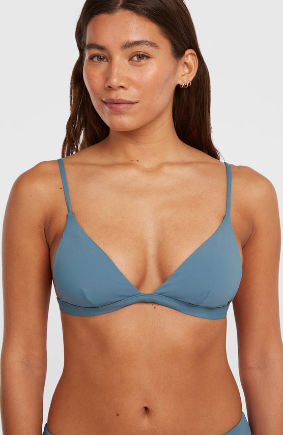 Seaside Tri Bikini Top | Copen Blue