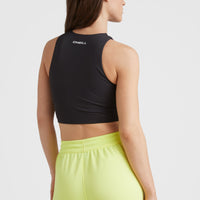 Active Cropped Sports Top | Black Out